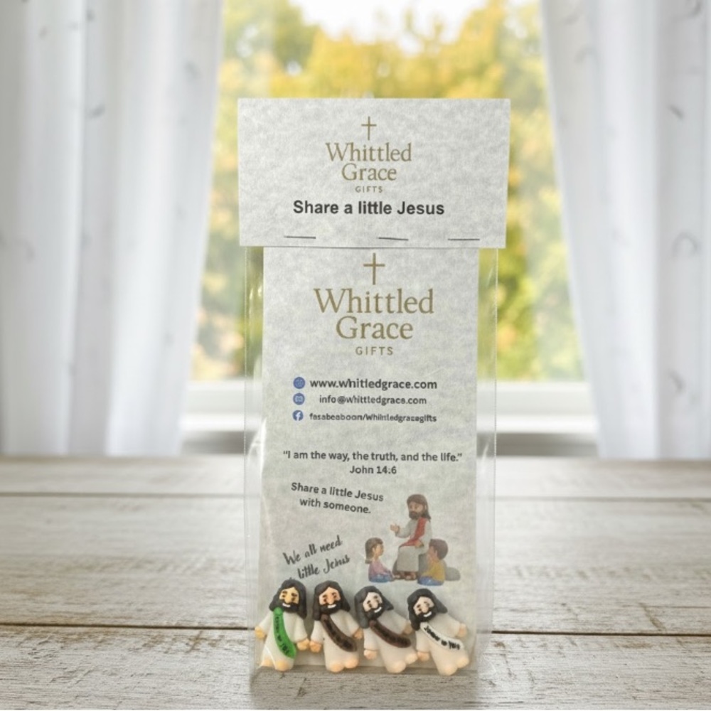 Share a Little Jesus 4 Pack Faith Gift | Whittled Grace Gifts